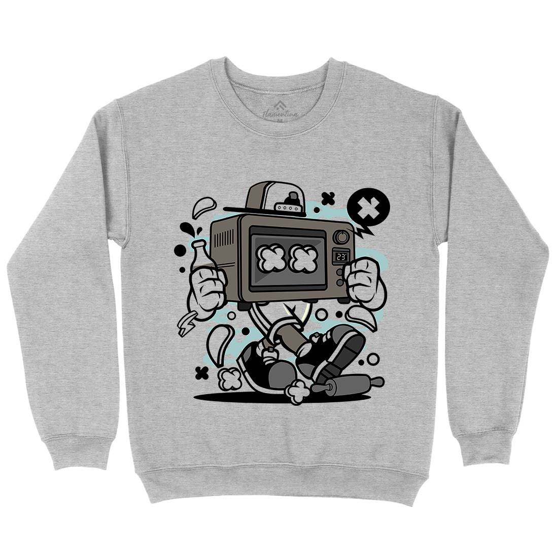 Baking Oven Mens Crew Neck Sweatshirt Retro C013