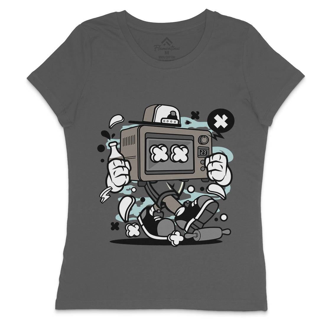 Baking Oven Womens Crew Neck T-Shirt Retro C013