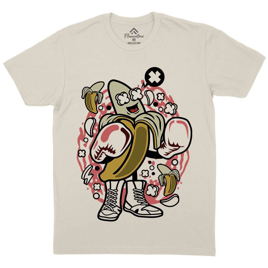 Banana Boxer Mens Organic Crew Neck T-Shirt Sport C014