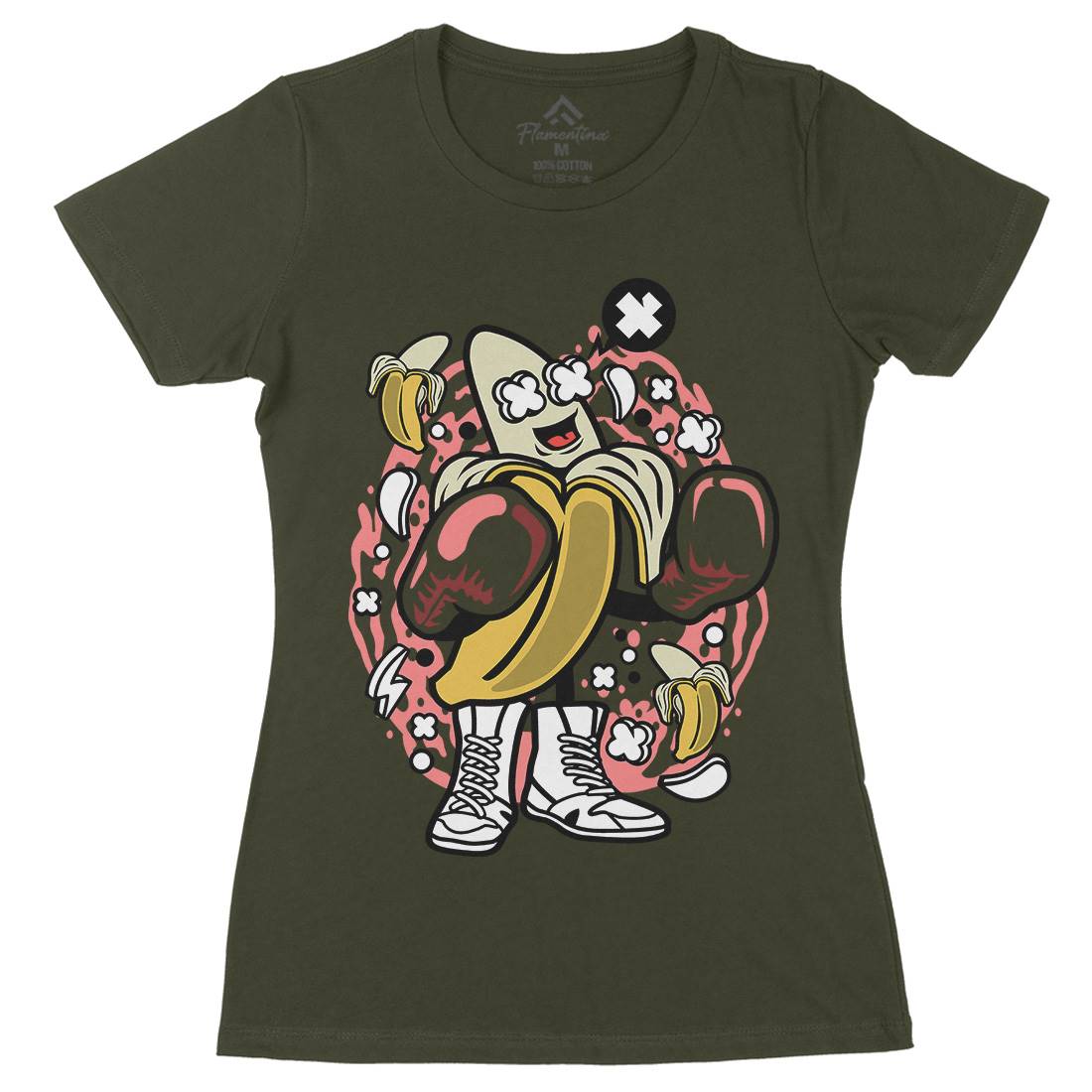 Banana Boxer Womens Organic Crew Neck T-Shirt Sport C014