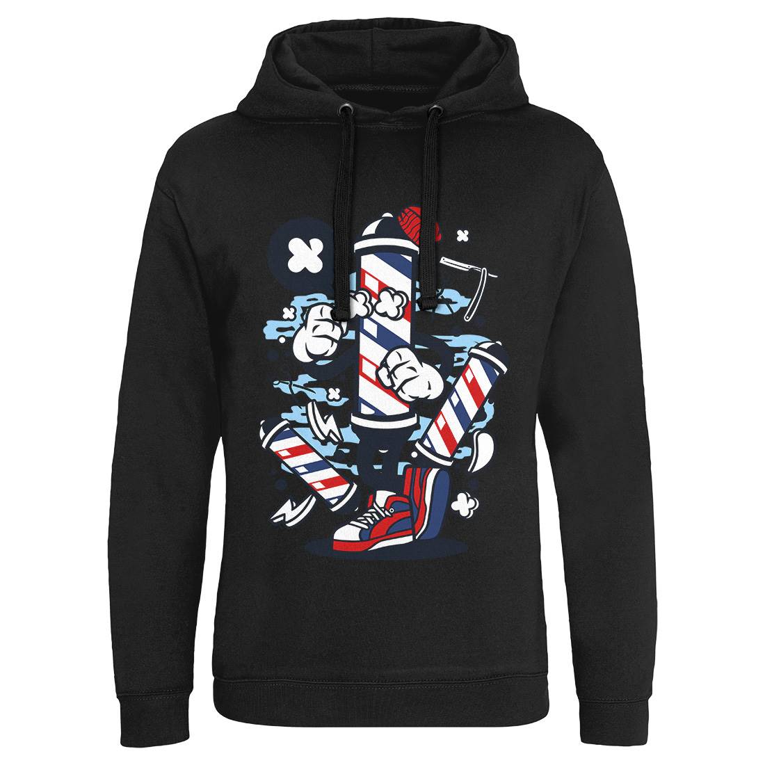 Pole Mens Hoodie Without Pocket Barber C016