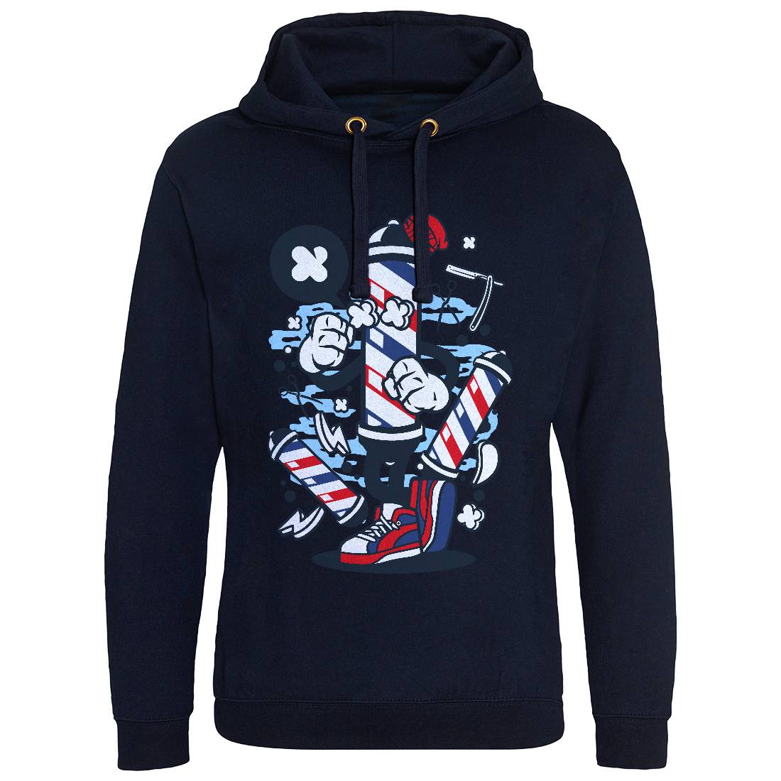 Pole Mens Hoodie Without Pocket Barber C016