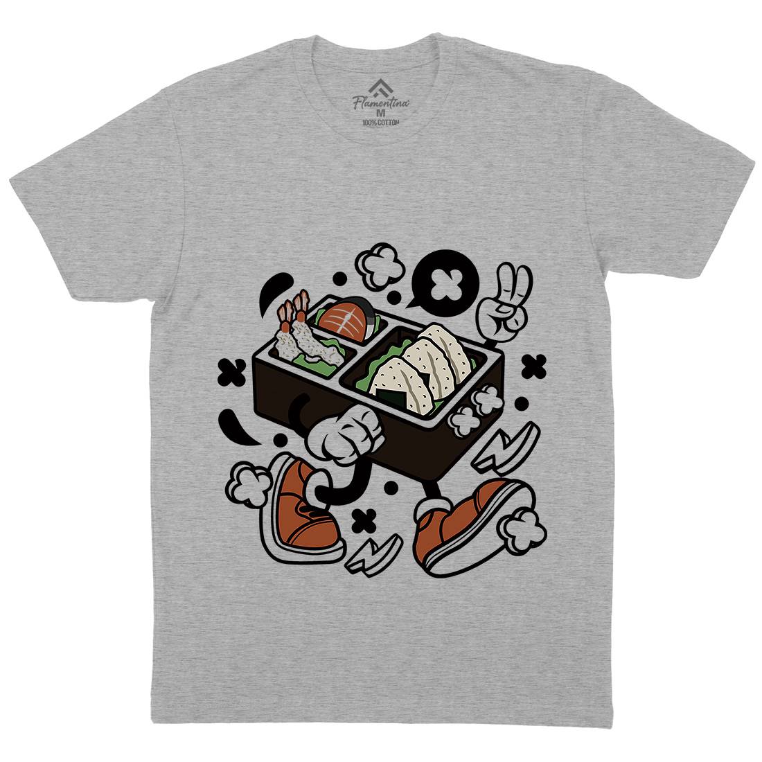 Bento Mens Crew Neck T-Shirt Food C024