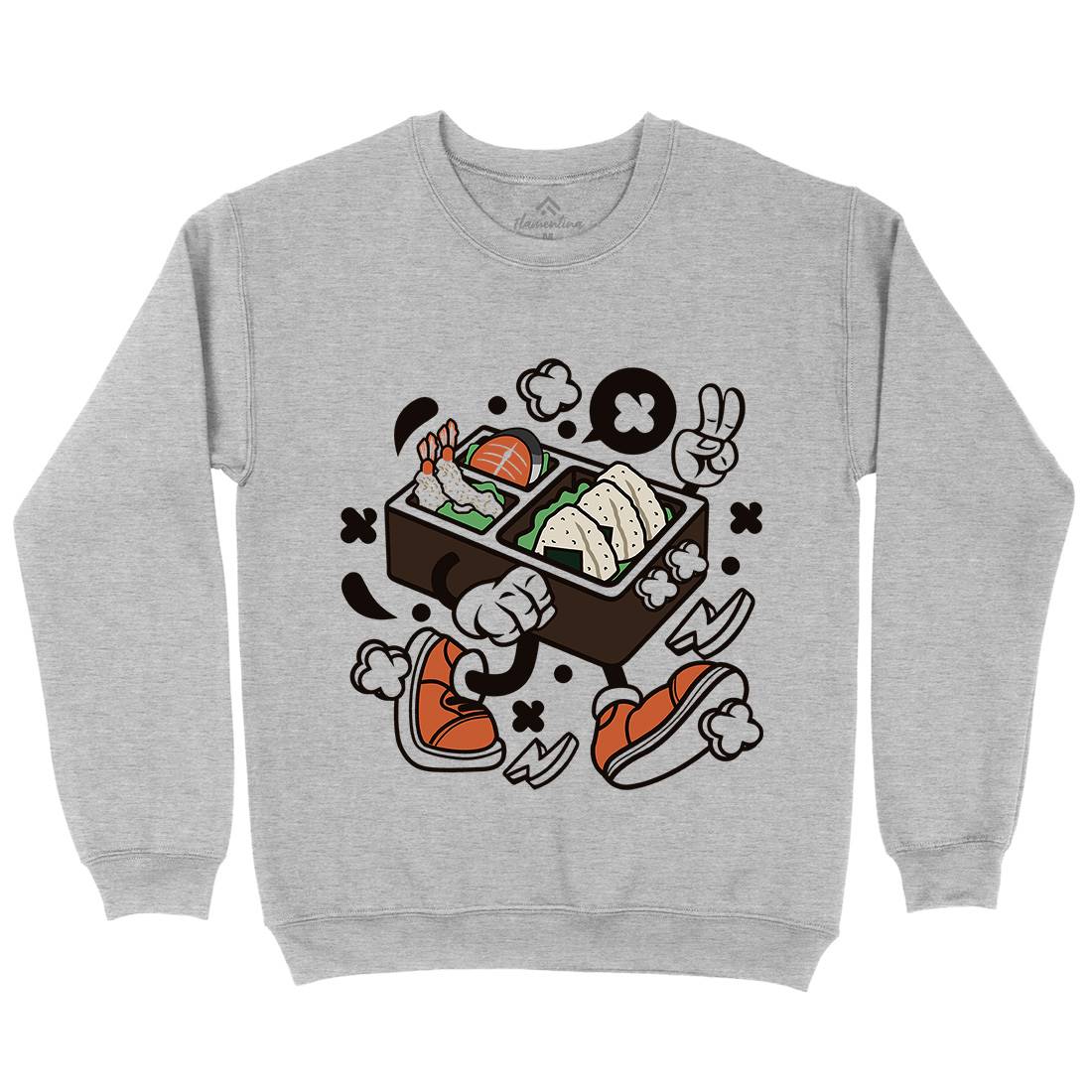 Bento Mens Crew Neck Sweatshirt Food C024