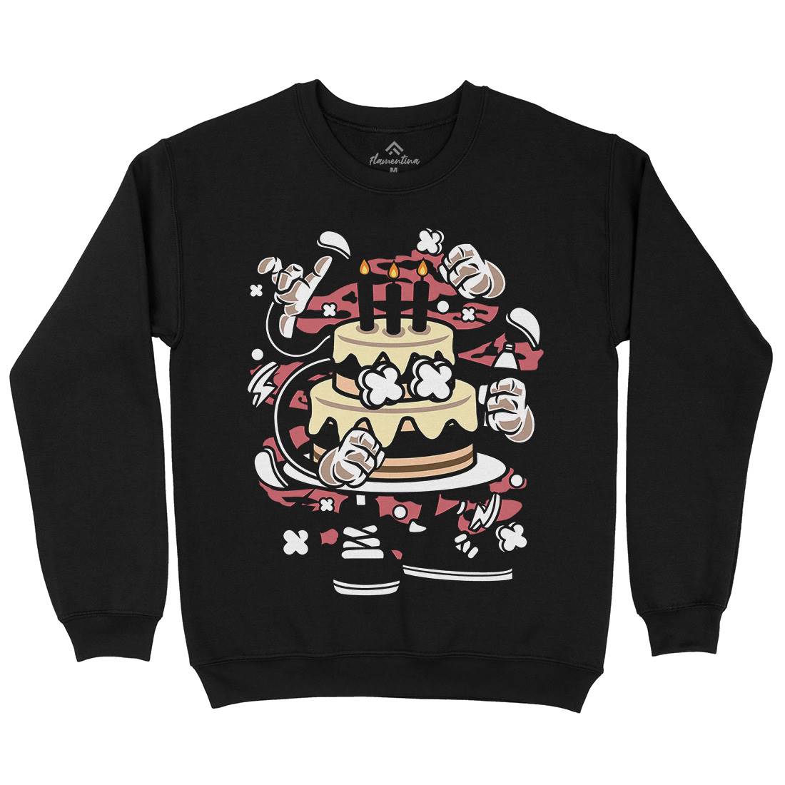 Birthday Cake Kids Crew Neck Sweatshirt Food C026