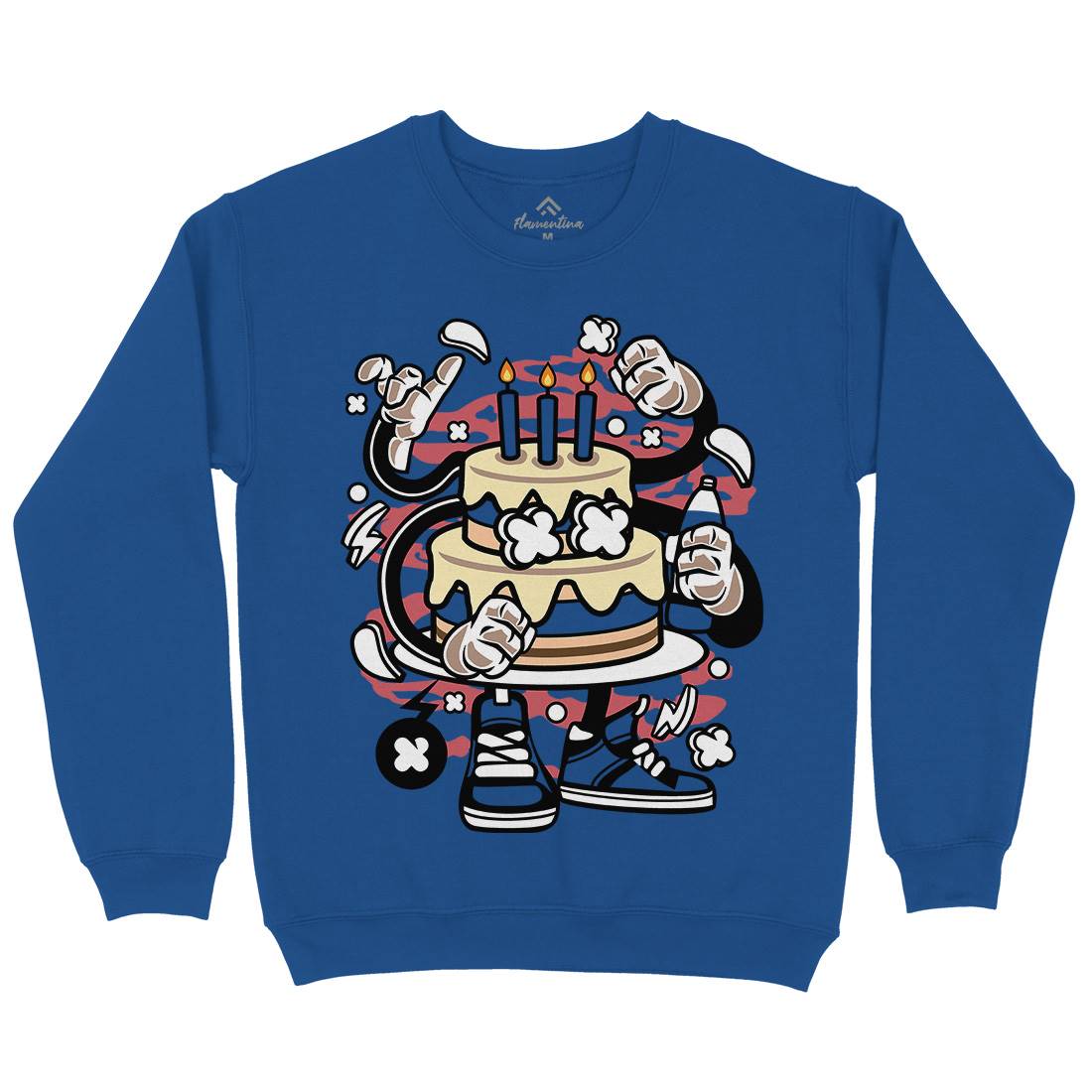 Birthday Cake Kids Crew Neck Sweatshirt Food C026