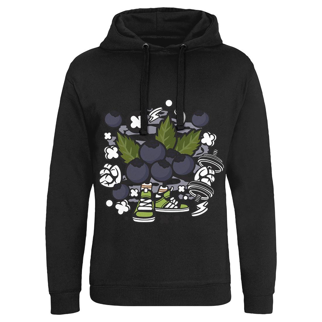 Blueberry Mens Hoodie Without Pocket Food C027
