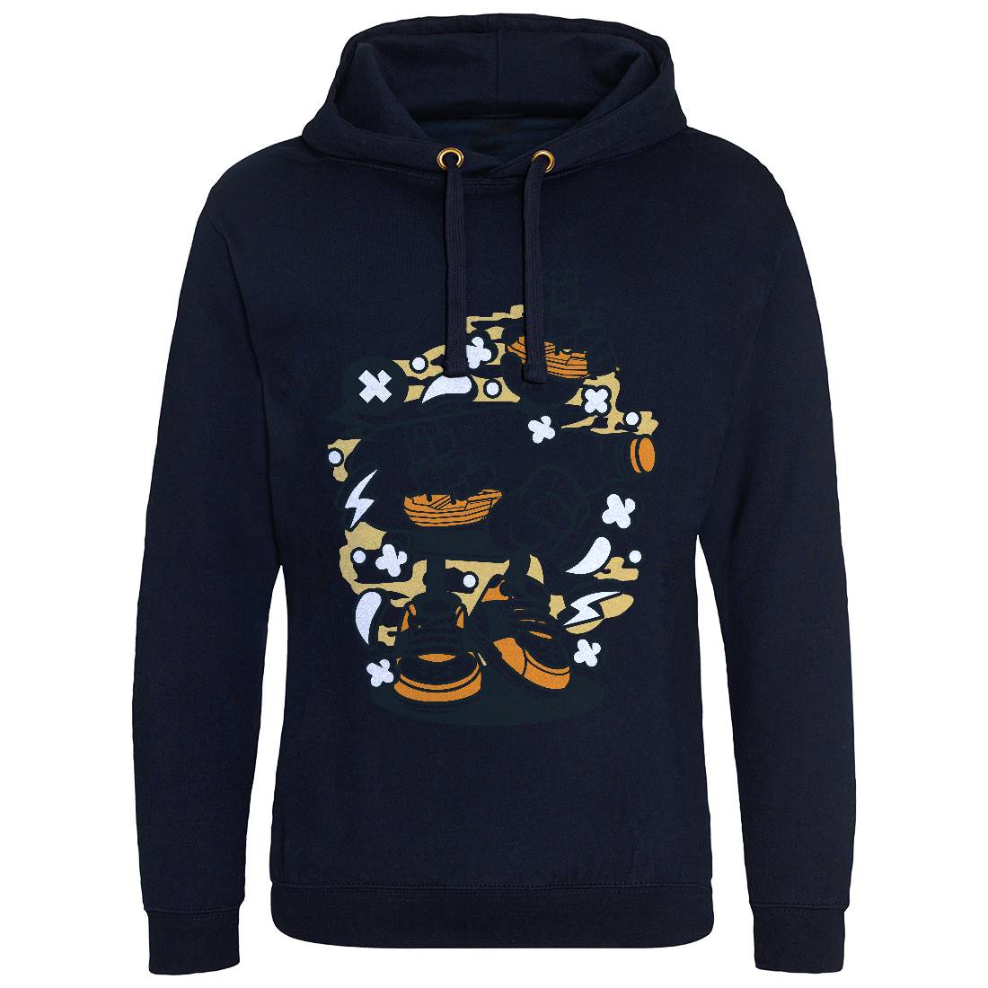 Bottle Ship Mens Hoodie Without Pocket Navy C031
