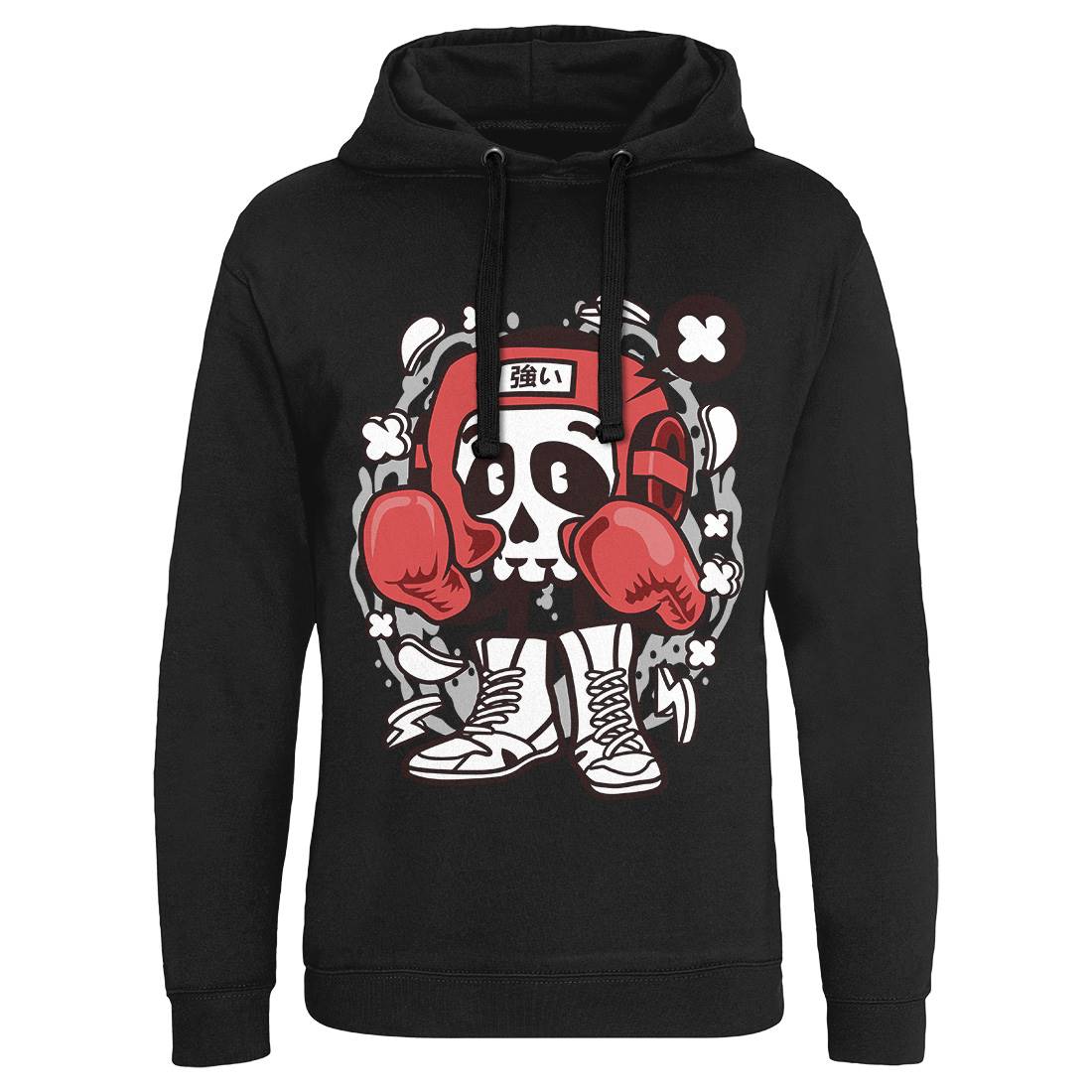 Boxing Skull Mens Hoodie Without Pocket Sport C033