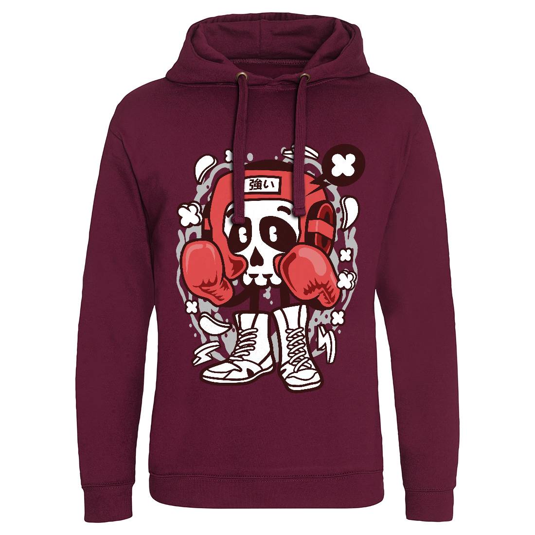 Boxing Skull Mens Hoodie Without Pocket Sport C033