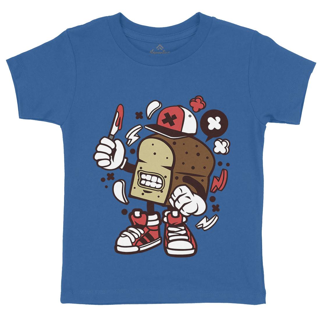 Bread Kids Crew Neck T-Shirt Food C035