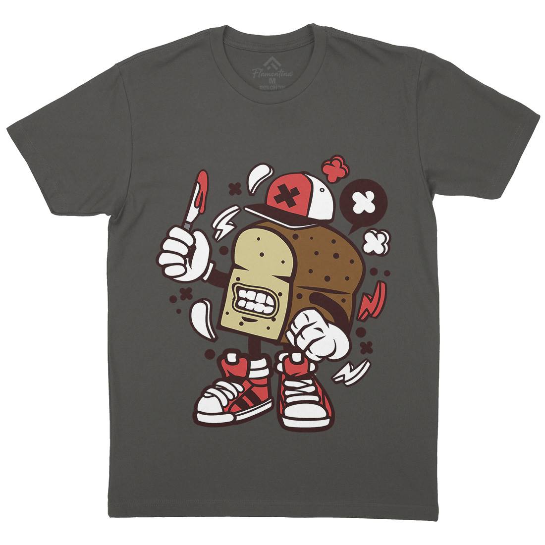Bread Mens Crew Neck T-Shirt Food C035