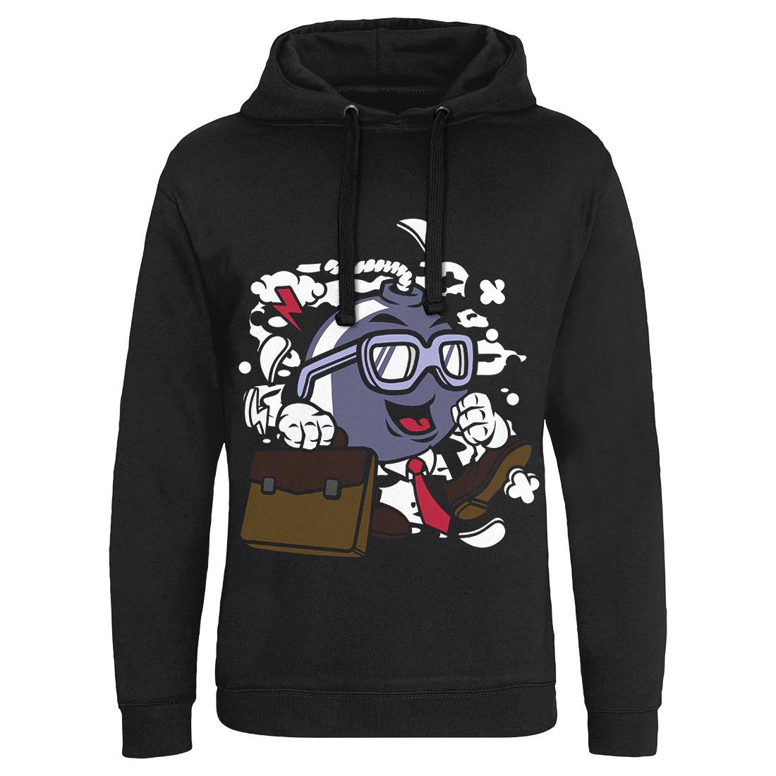 Businessman Bomb Mens Hoodie Without Pocket Work C038