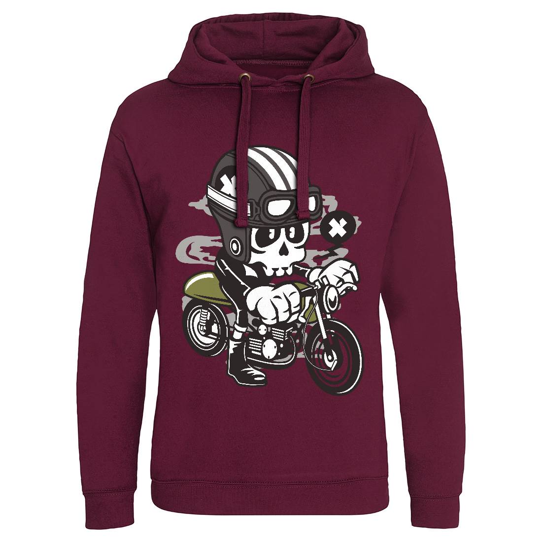 Caferacer Skull Mens Hoodie Without Pocket Motorcycles C039