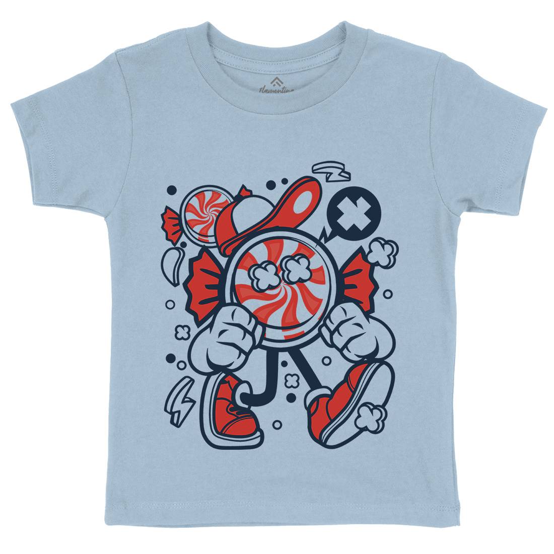 Candy Kid Kids Crew Neck T-Shirt Retro C041