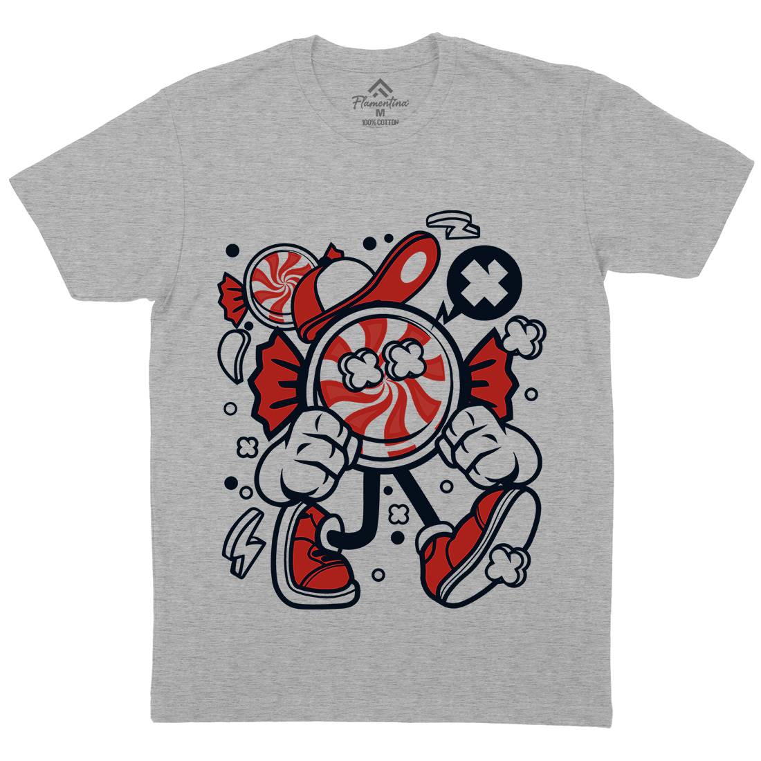 Candy Kid Mens Crew Neck T-Shirt Retro C041