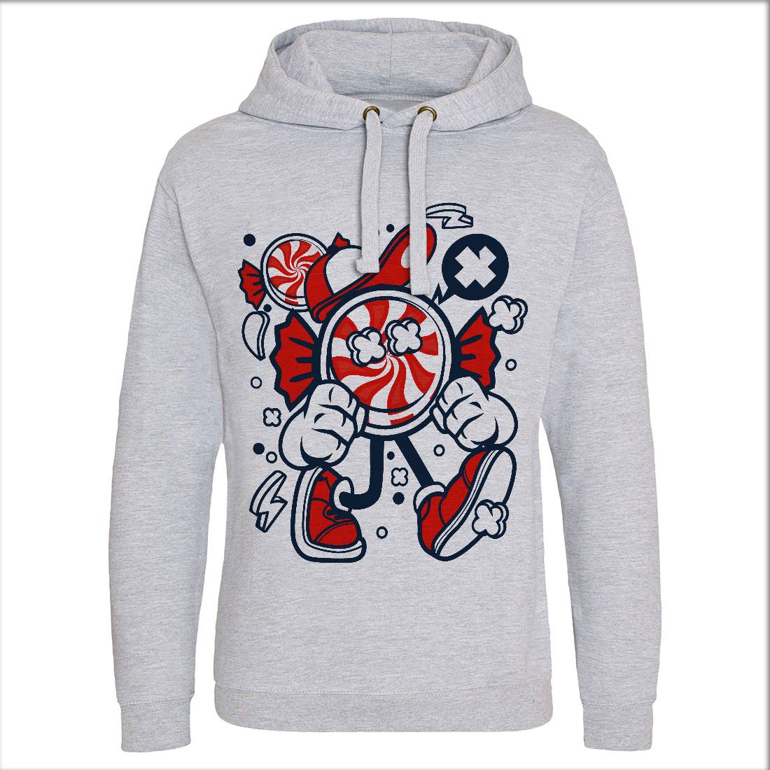 Candy Kid Mens Hoodie Without Pocket Retro C041