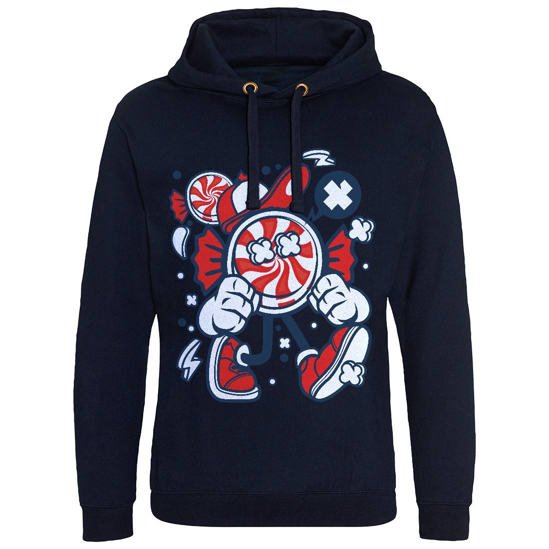 Candy Kid Mens Hoodie Without Pocket Retro C041