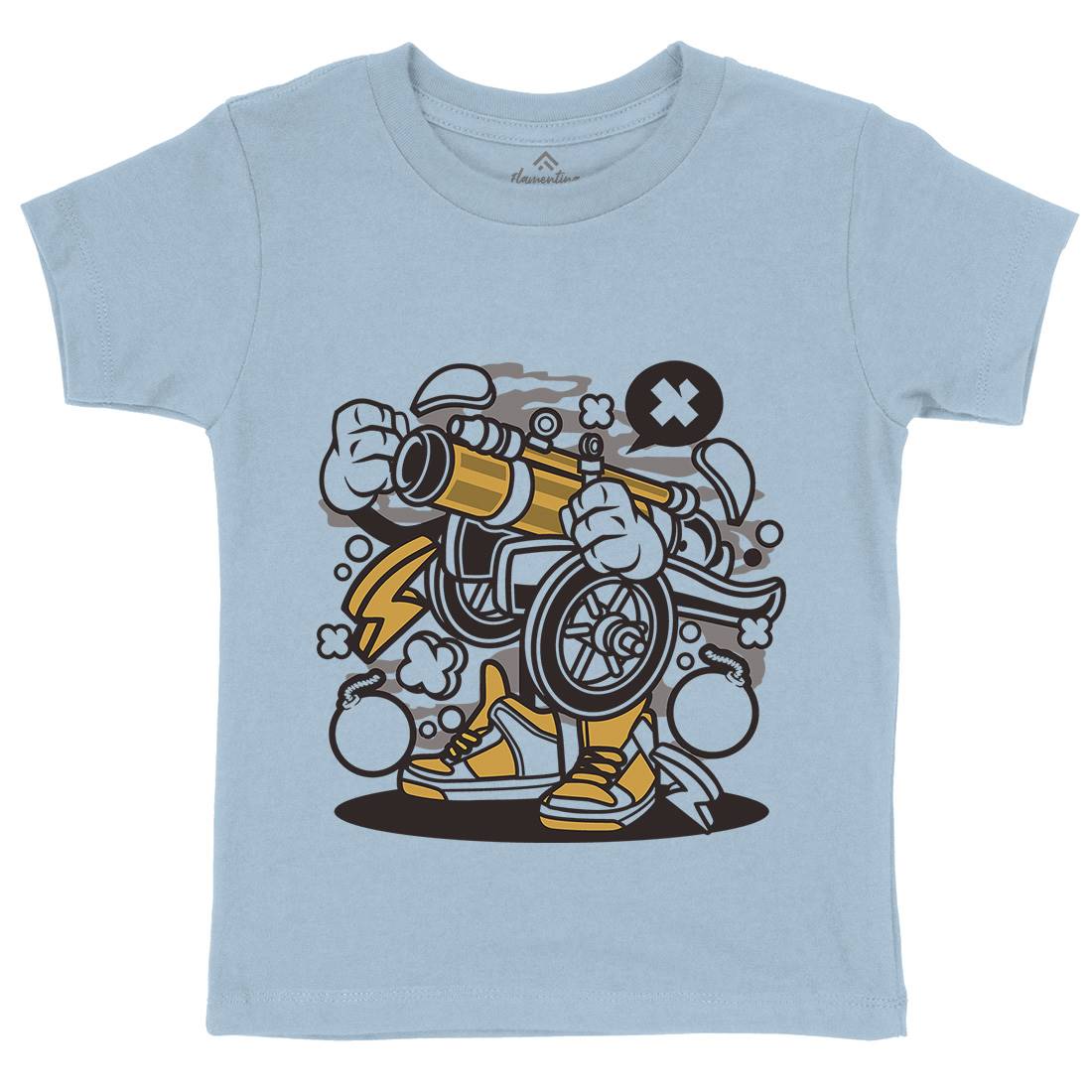 Cannonball Kids Crew Neck T-Shirt Army C043