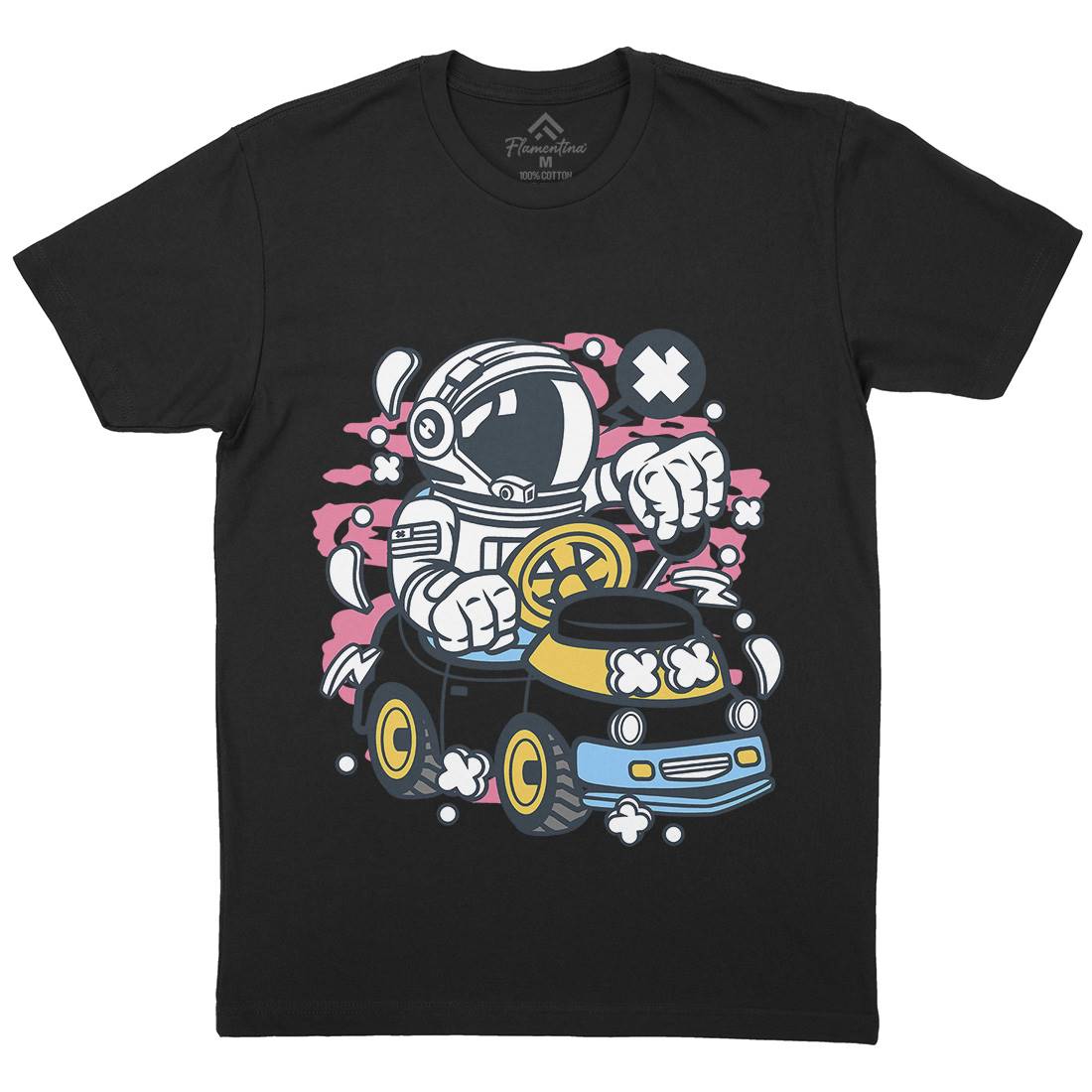 Car Toy Mens Organic Crew Neck T-Shirt Cars C045