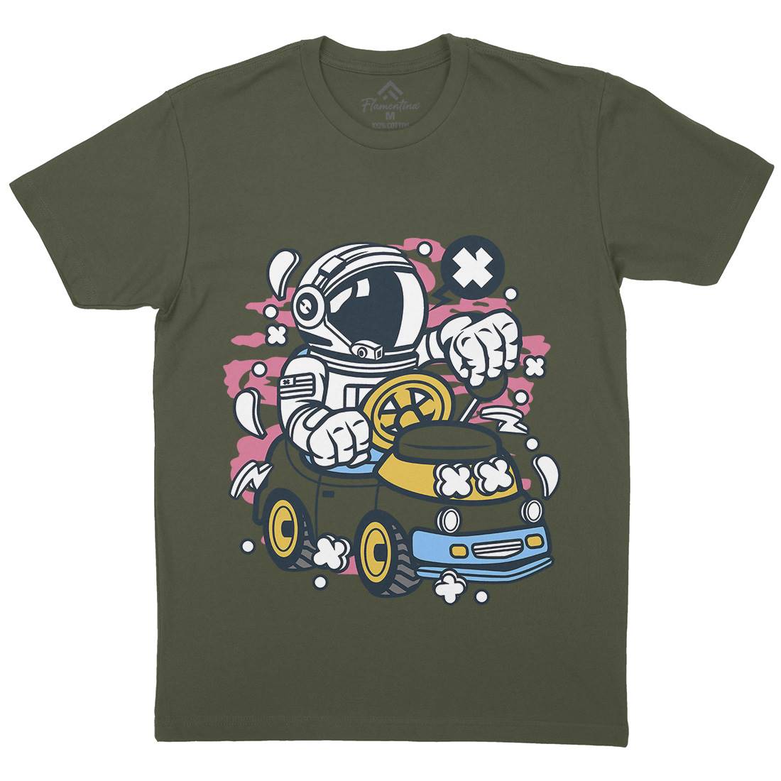 Car Toy Mens Crew Neck T-Shirt Cars C045