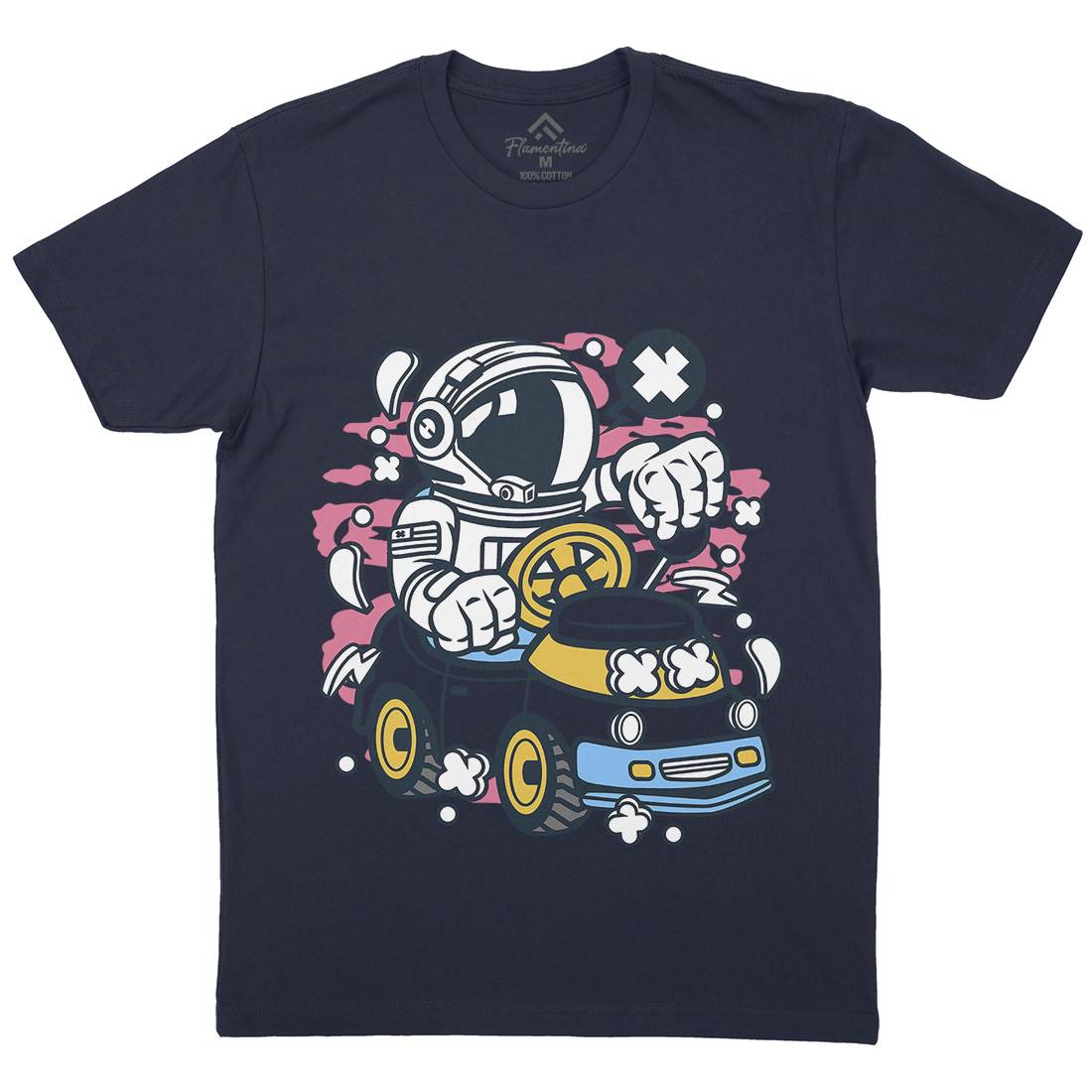 Car Toy Mens Organic Crew Neck T-Shirt Cars C045