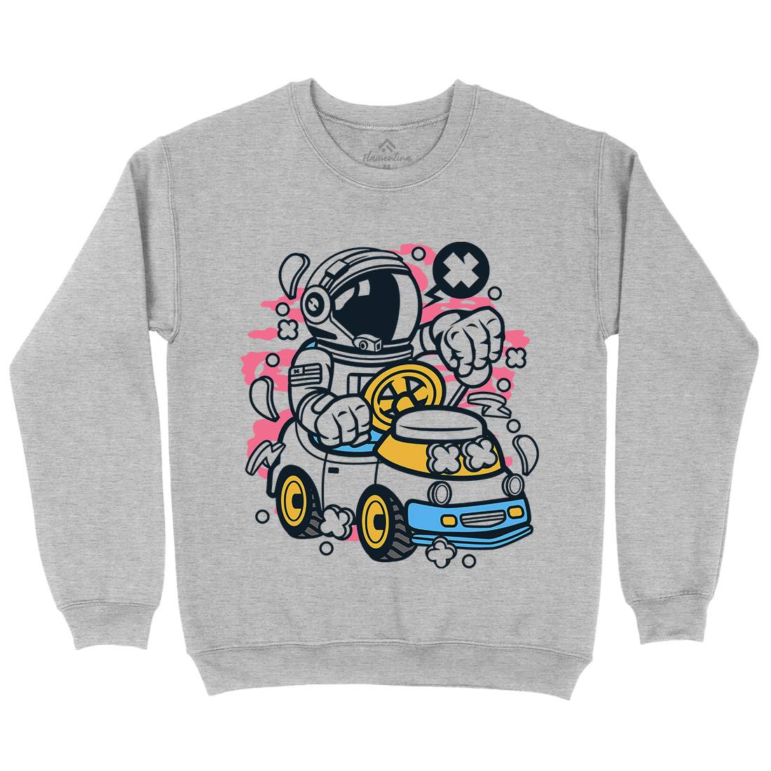 Car Toy Mens Crew Neck Sweatshirt Cars C045