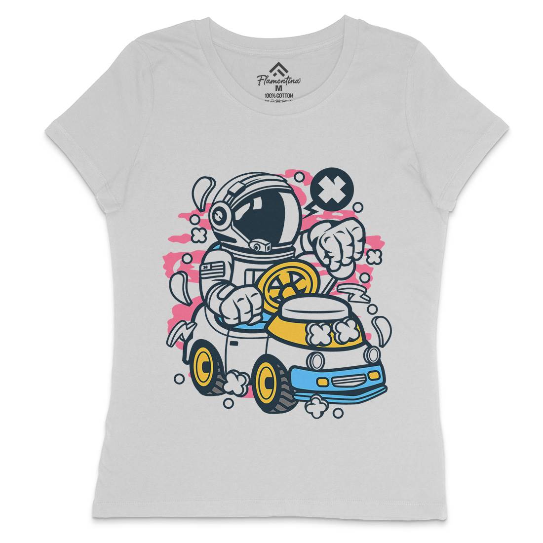 Car Toy Womens Crew Neck T-Shirt Cars C045