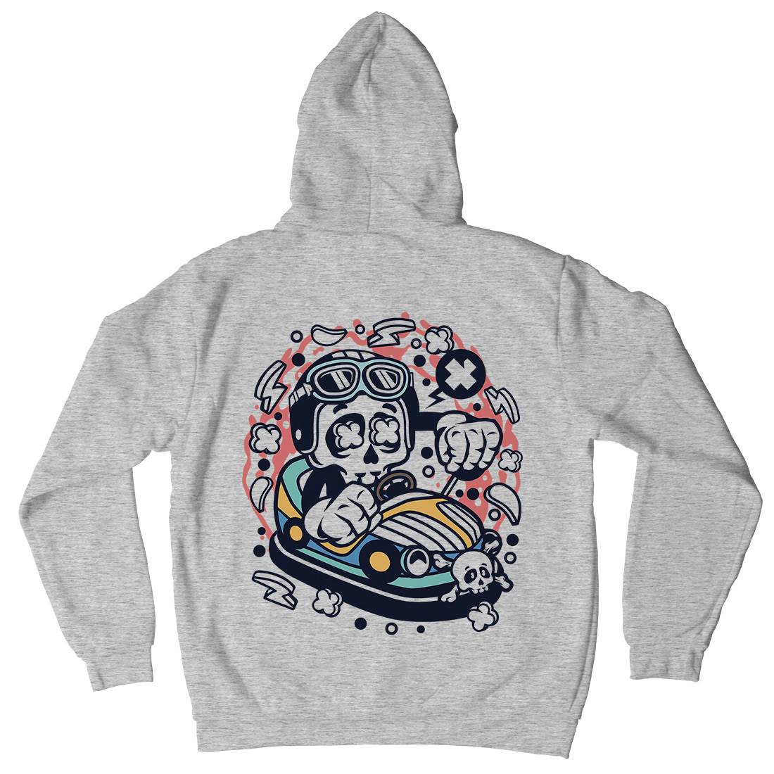 Car Toy Skull Mens Hoodie With Pocket Cars C046
