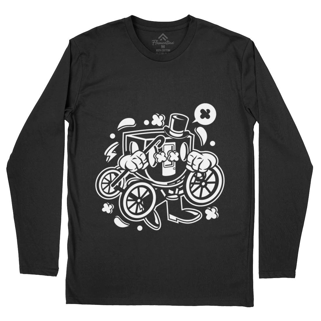 Carriage Mens Long Sleeve T-Shirt Retro C048