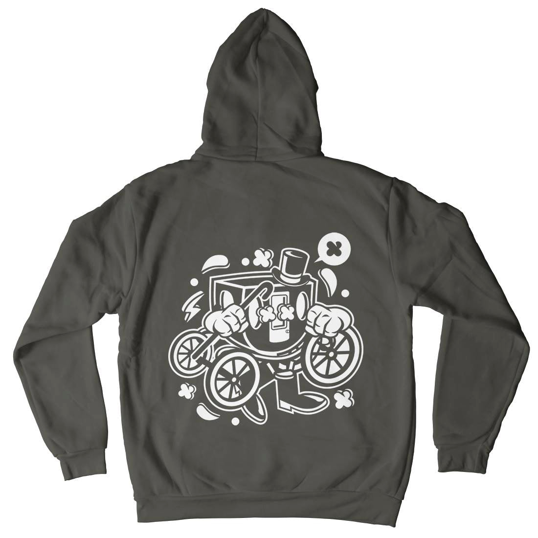 Carriage Mens Hoodie With Pocket Retro C048