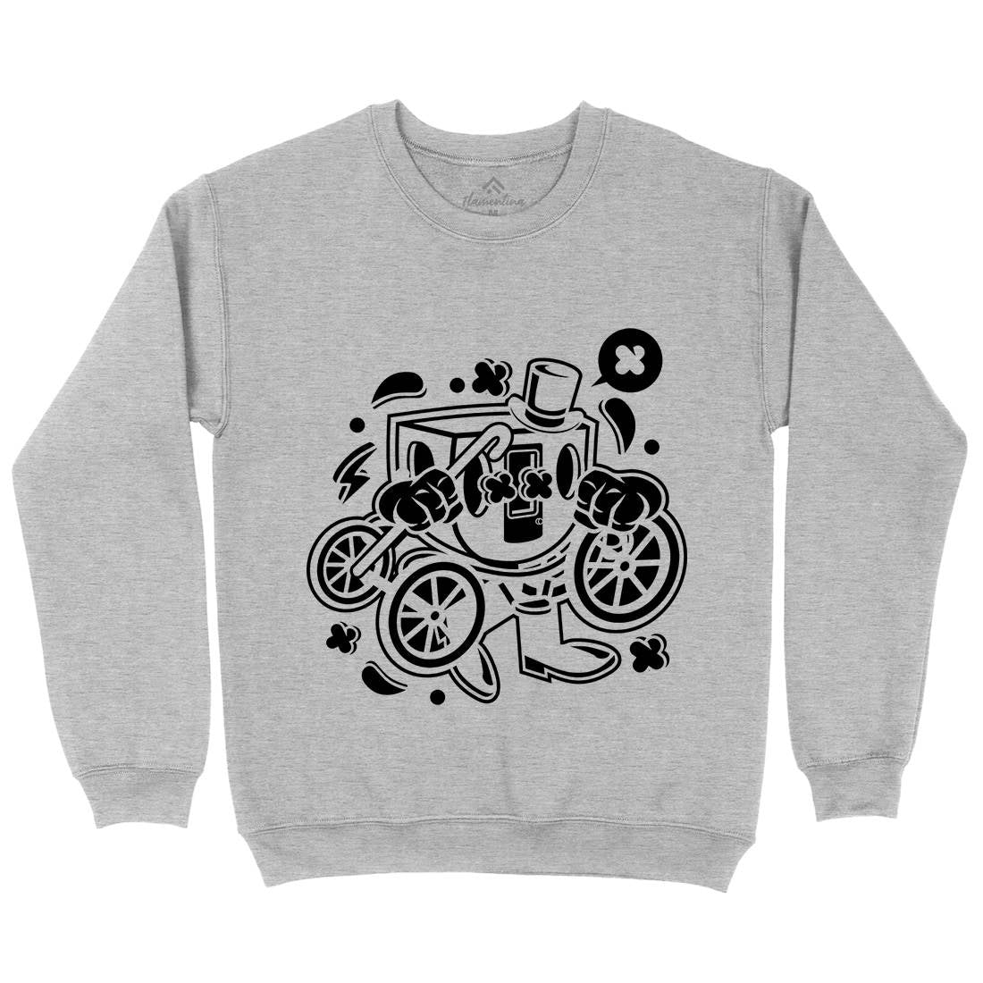Carriage Mens Crew Neck Sweatshirt Retro C048