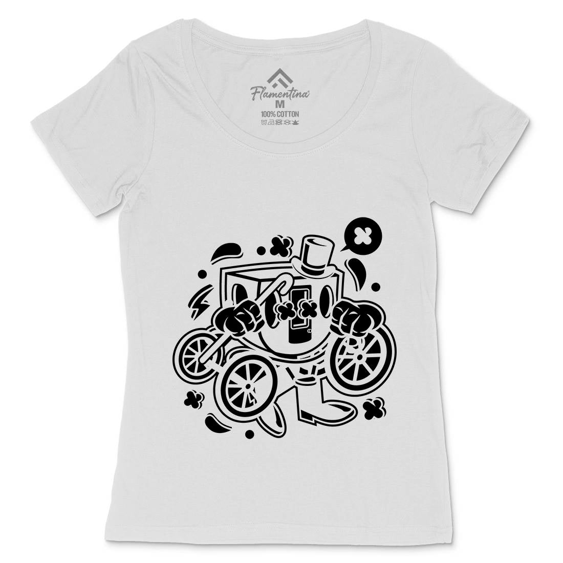 Carriage Womens Scoop Neck T-Shirt Retro C048