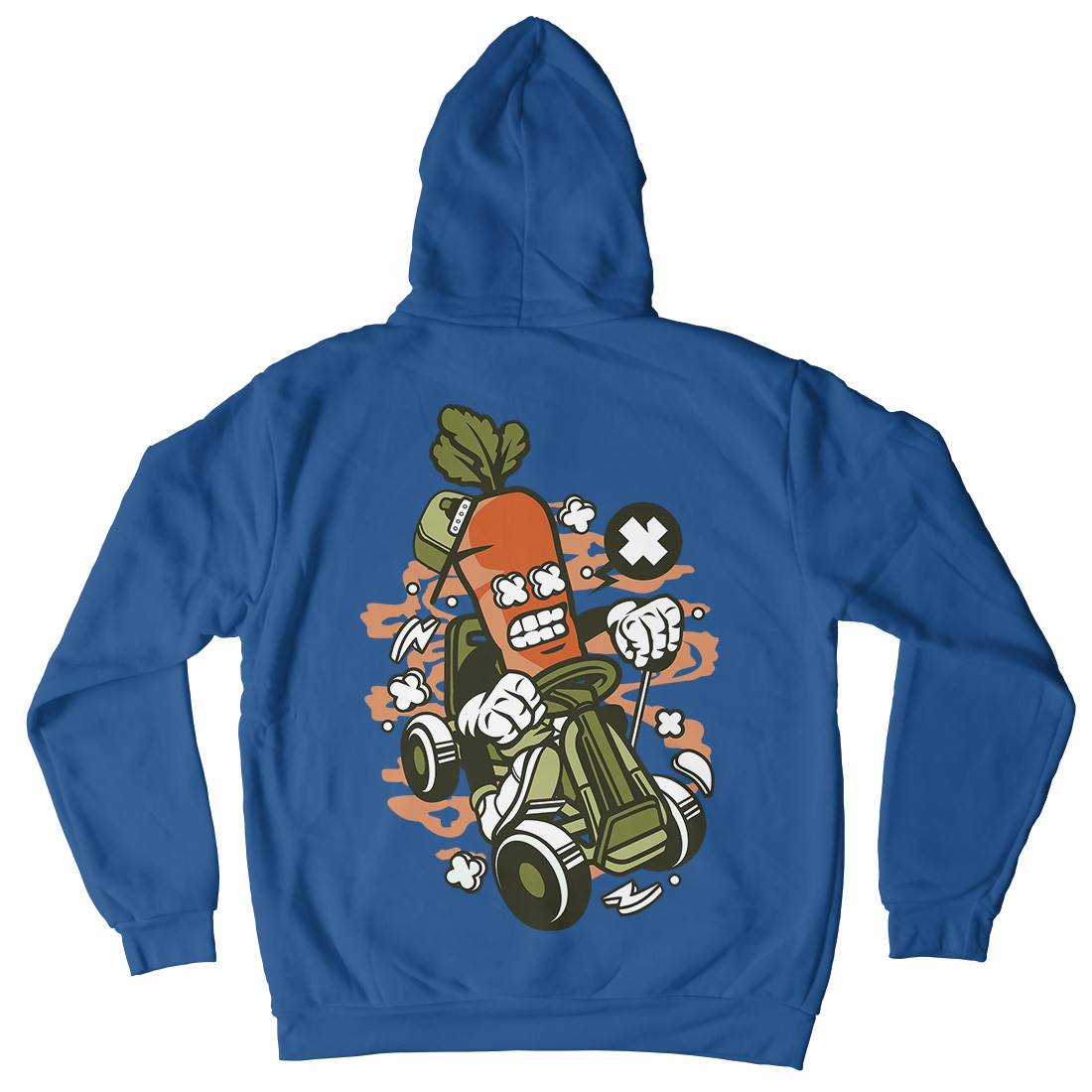 Carrot Go-Kart Rider Mens Hoodie With Pocket Sport C049