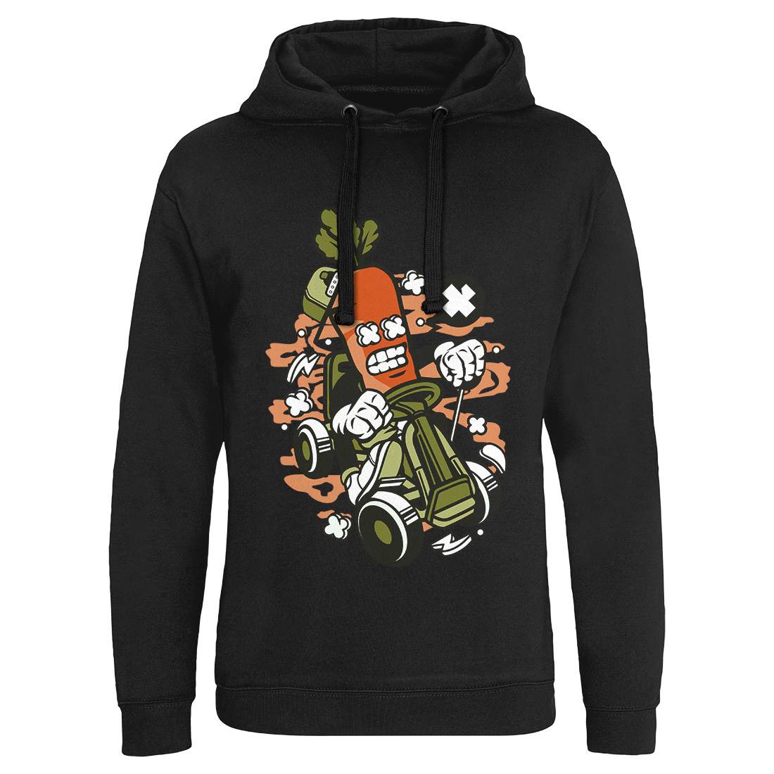 Carrot Go-Kart Rider Mens Hoodie Without Pocket Sport C049