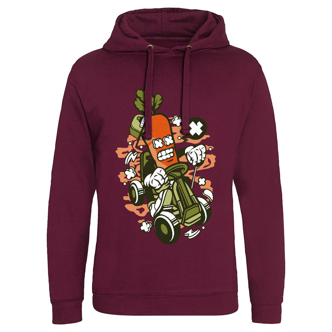 Carrot Go-Kart Rider Mens Hoodie Without Pocket Sport C049
