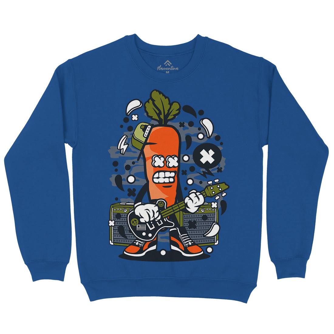 Carrot Rocker Mens Crew Neck Sweatshirt Music C050