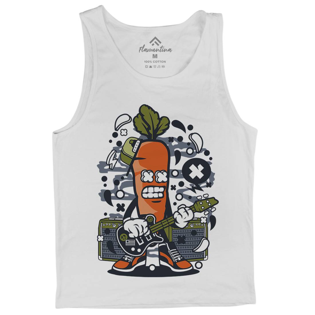 Carrot Rocker Mens Tank Top Vest Music C050