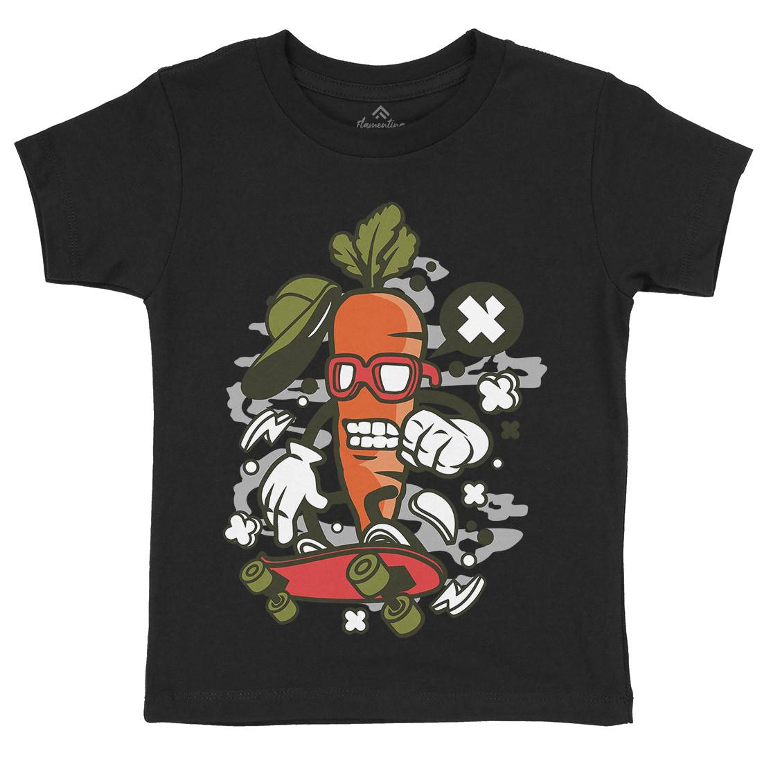 Carrot Skater Kids Organic Crew Neck T-Shirt Skate C051