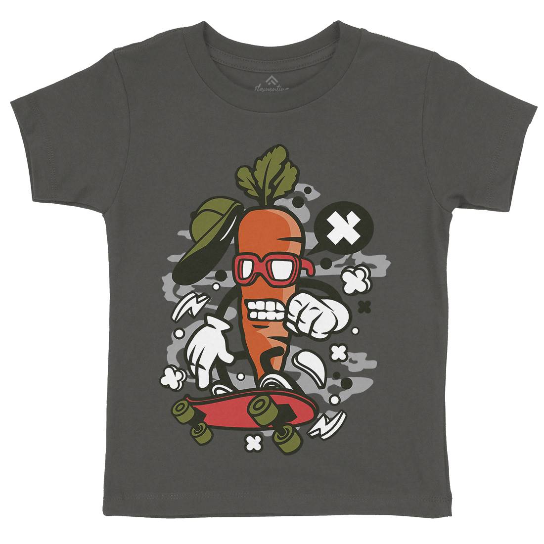 Carrot Skater Kids Crew Neck T-Shirt Skate C051