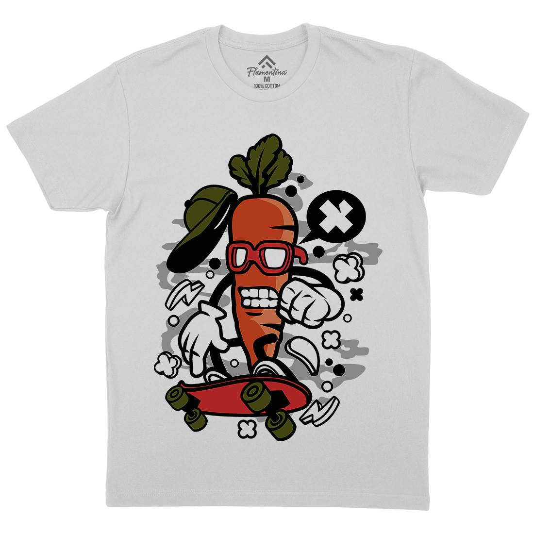Carrot Skater Mens Crew Neck T-Shirt Skate C051