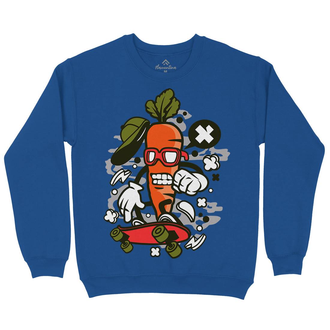 Carrot Skater Mens Crew Neck Sweatshirt Skate C051