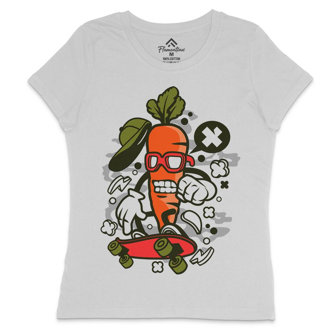 Carrot Skater Womens Crew Neck T-Shirt Skate C051