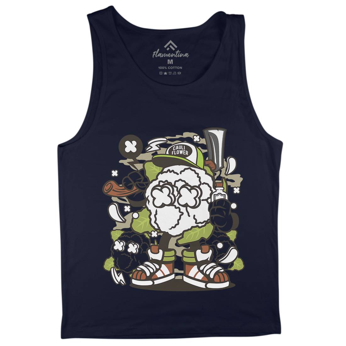 Cauliflower Mens Tank Top Vest Food C053