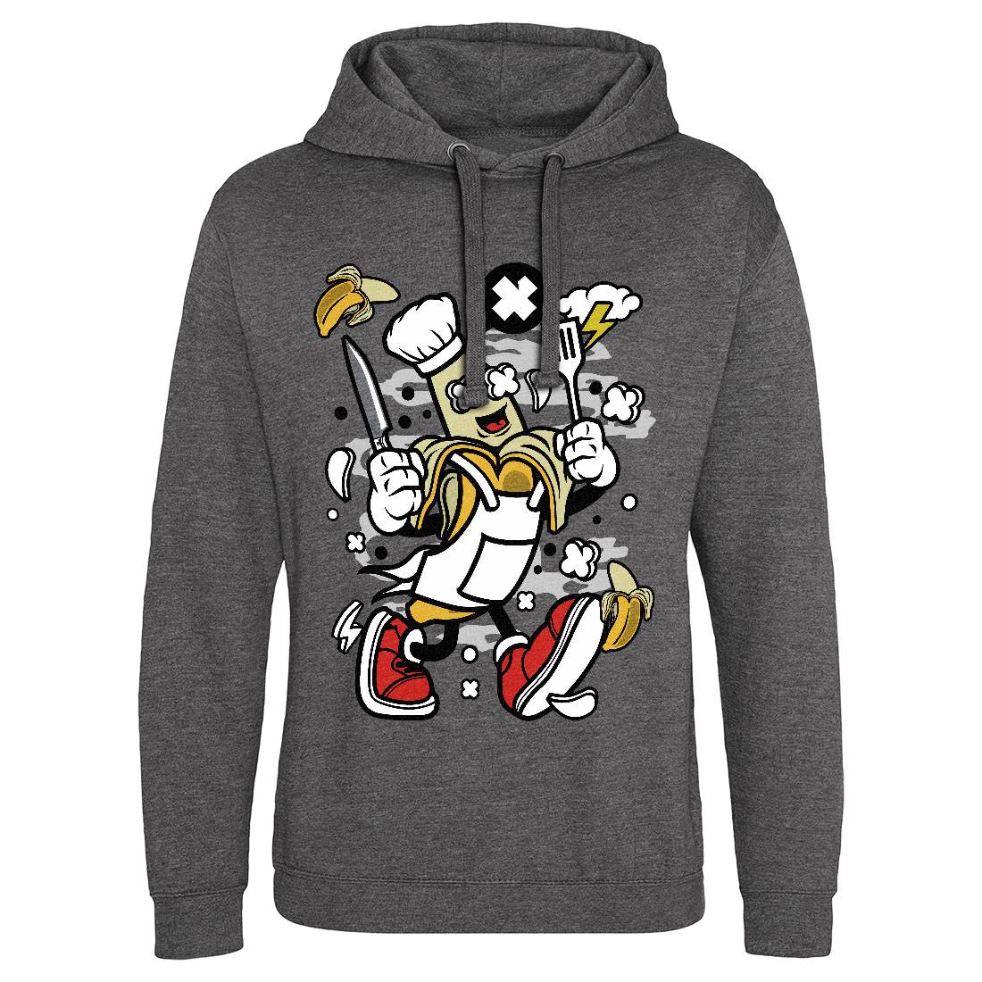 Chef Banana Mens Hoodie Without Pocket Food C055