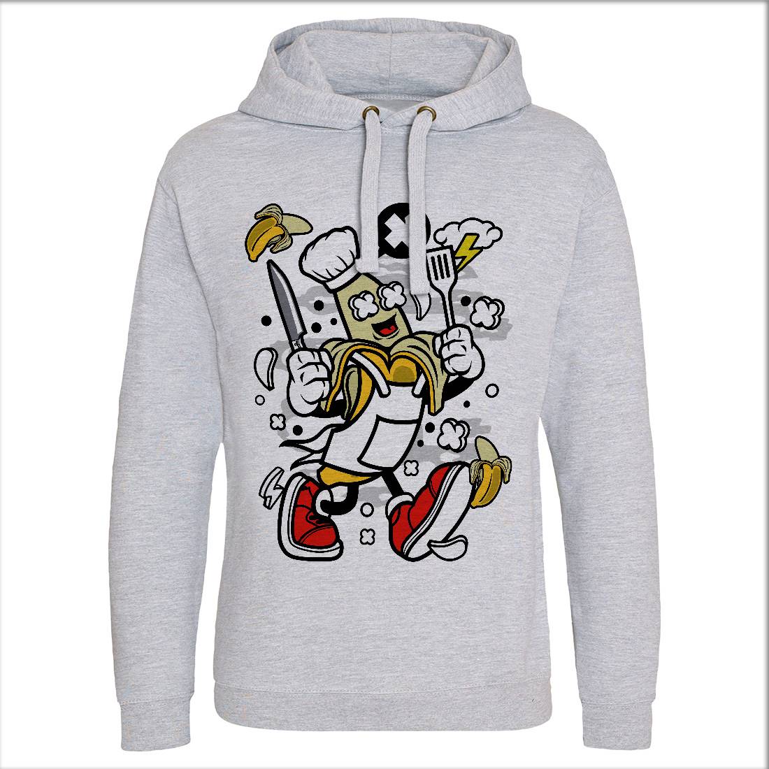 Chef Banana Mens Hoodie Without Pocket Food C055