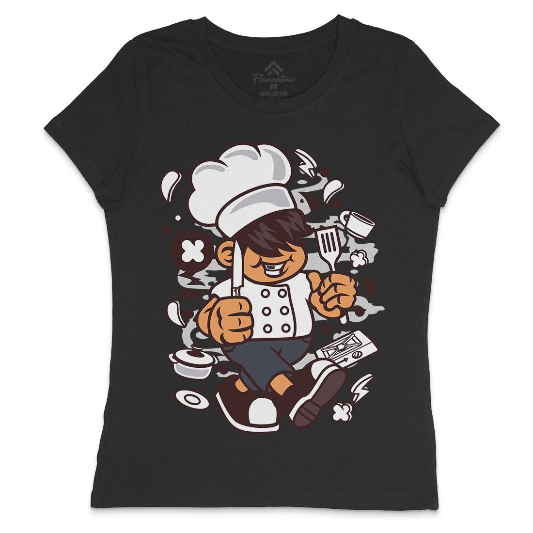 Chef Kid Womens Crew Neck T-Shirt Work C057