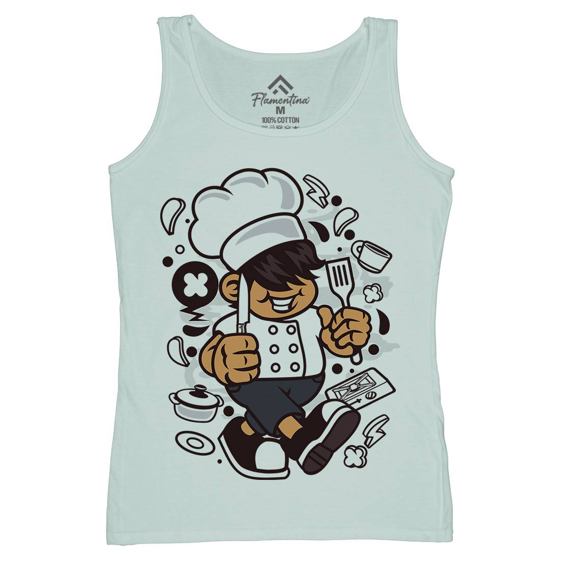 Chef Kid Womens Organic Tank Top Vest Work C057