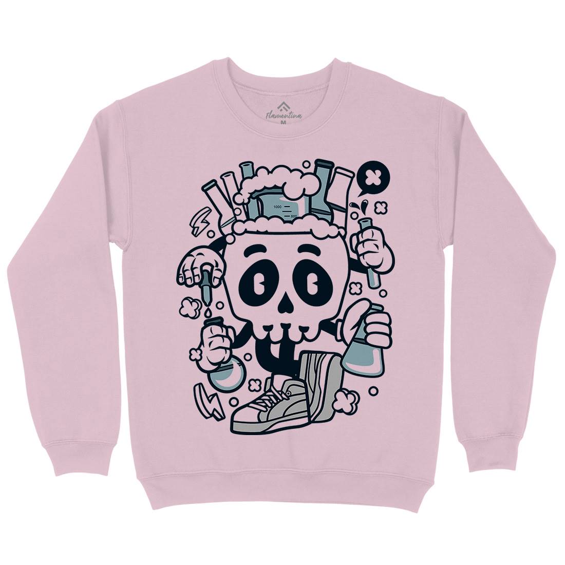 Chemical Skull Kids Crew Neck Sweatshirt Science C059