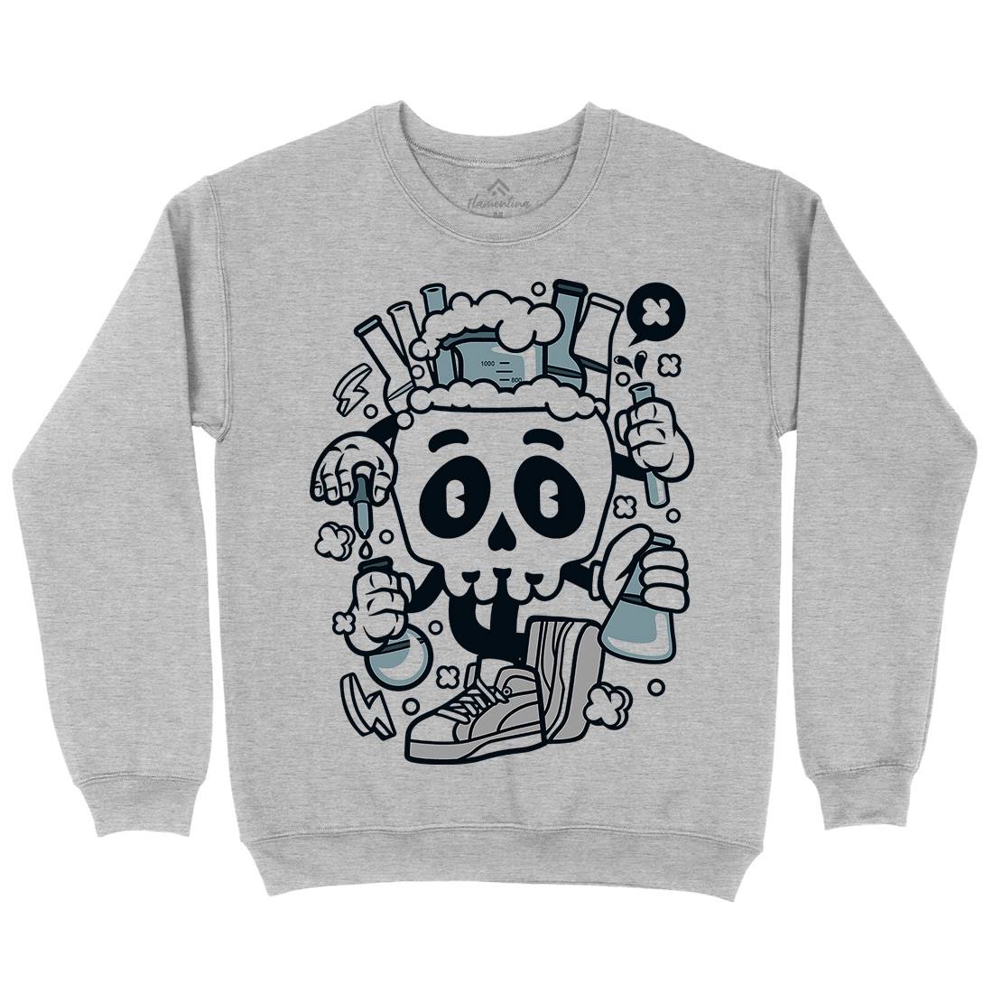 Chemical Skull Mens Crew Neck Sweatshirt Science C059